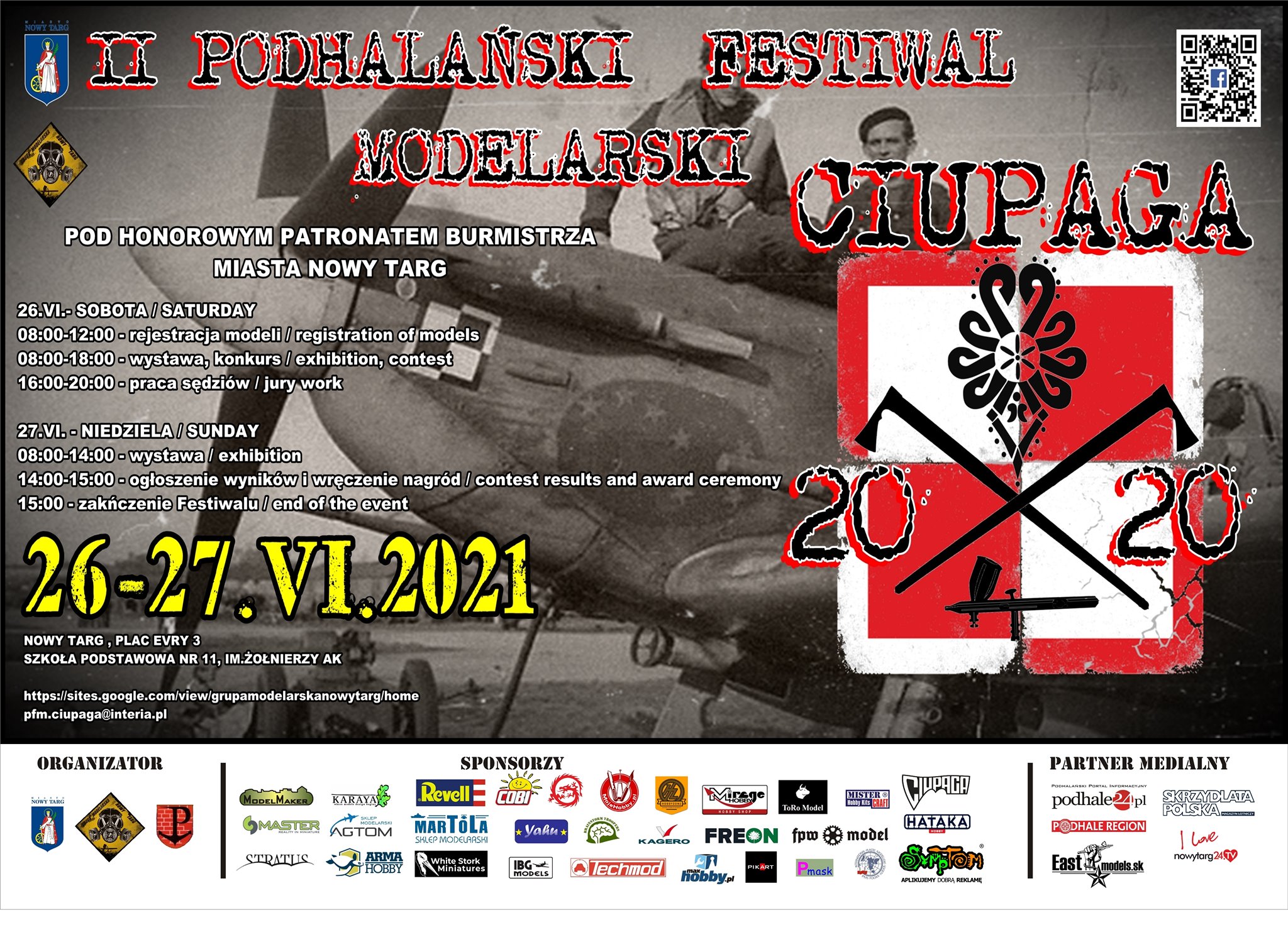 II Podhalański Festiwal Modelarski Ciupaga 2021 plakat